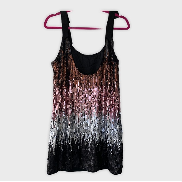 Essue Ombré Sequin Mini Dress Size Medium - Picture 2 of 4